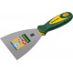 Шпатель 100 мм, х-образное профилированное полотно, двухкомпонентная ручка, нержавеющий KRAFTOOL 10035-100
