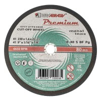 Круг отрезной по металлу и нержавеющей стали, 230 х 1.6 х 22 мм, Премиум 