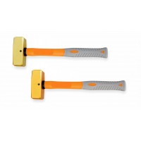 Кувалда тупоносая (немецкий тип) 0,5 кг BeCu рукоятка фиберглас искробезопасная 191C-1002, HORTZ