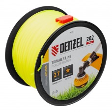 Леска для триммера звезда, 2,7мм х 202м, на DIN катушке FLEX CORD Denzel (96287)
