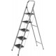 Лестница-стремянка стальная, 5 широких ступеней, Н=164 см, вес 8,2 кг (65384)