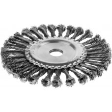 Щетка дисковая для УШМ 175 мм, жгутированная стальная проволока 0.5 мм MIRAX 35140-175