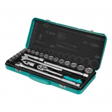 Набор торцевых головок с трещоткой 1/2, 24 предмета Stels
