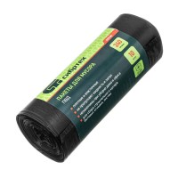 Пакеты для мусора 240 л x 10 шт, пвд, короткий ролик, тип дна 