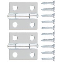 Петли универсальные, набор 2 шт., цинк 25 х 24 мм (66361)