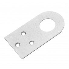 Проушина прямая, 2 мм, 75 х 40 мм, цинк Сибртех (46503)