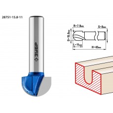 Фреза пазовая галтельная 15.8?11 мм радиус 7.9 мм ЗУБР Профессионал 28751-15.8-11