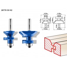 Набор фрез 50?30 мм для вагонки хвостовик 8 мм ЗУБР Профессионал 28770-50-H2