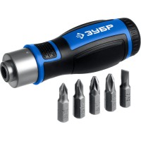 Отвертка реверсивная с насадками 6 предм. ЗУБР 25171