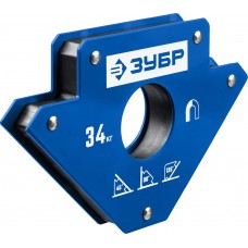 Угольник магнитный для сварочных работ УМ-3 34 кг ЗУБР Профессионал 40050-34