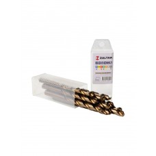 Комплект свёрл по металлу индустриальных, 10 шт, DIN 338, HSS-E Co5, Тип VA, 5xD, O9.50 мм (ZA-74095-S10)