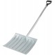 Лопата для уборки снега тротуарная стальная, изогнутый алюминиевый черенок 428х375x1300 мм (68124)