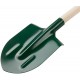 Лопата штыковая с ребрами жесткости, с деревянным черенком 190х350х1420 мм (77212)