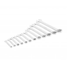 Набор ключей гаечных комбинированных 12 шт. (8-27) хромированных HORTZ