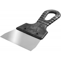 Шпатель нержавеющий 100 мм, пластиковая ручка СИБИН 10079-100_z01