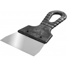 Шпатель нержавеющий 100 мм, пластиковая ручка СИБИН 10079-100_z01