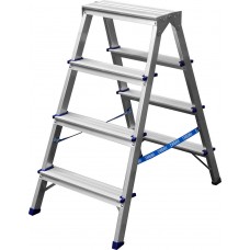 Алюминиевая двухсторонняя стремянка 4 ступени СИБИН 38825-04