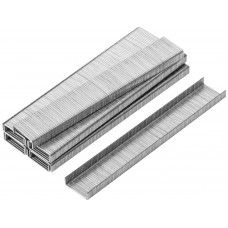 Скобы для степлера закалённые прямоугольные 11,3 мм х 0,7 мм (узкие тип 53) 4 мм, 1000 шт. (31404)