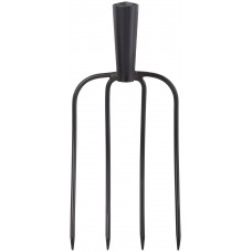 Вилы навозные 4 круглых зуба без черенка 180х300 мм (76986)