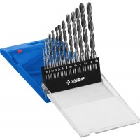 Набор сверл по металлу 1.5-6.5 мм 13 шт сталь Р6М5 класс В ЗУБР ПРОФ-В Профессионал 29621-H13