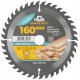 Диск пильный для циркулярных пил по дереву 160 х 20 х 40T + кольцо 20/16 мм (37656М)