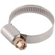 Хомут обжимной (нержавеющая сталь со сваркой) 23-35 мм (64279)