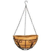 Кашпо подвесное с декором, с кокосовой корзиной, диаметр, 30 см Palisad (690108)