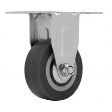 Колесо неповоротное D 50 мм, крепление платформенное Сибртех (68707)