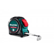 KRAFTOOL AutoStop 3м х 16мм, профессиональная рулетка с автостопом (3412-3-16_z01)