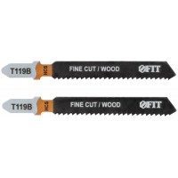 Полотна по дереву, HCS, фрезерованные, волнистые зубья, 91/67/2 мм (Т119В), 2 шт. (40884)