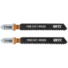 Полотна по дереву, HCS, фрезерованные, волнистые зубья, 91/67/2 мм (Т119В), 2 шт. (40884)