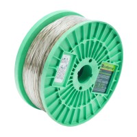 Трос металлополимерный прозрачный ПР-4.0, толщина 4.0 мм, катушка 100 метров Сибртех (47630)