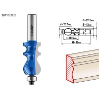 Фреза кромочная фигурная №2 22.2?41 мм хвостовик 12 мм ЗУБР Профессионал 28713-22.2