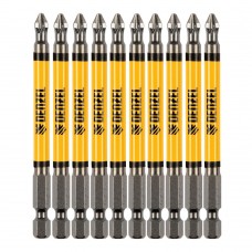 Бита PZ2х90, сталь S2, цилиндр., 10 шт. Е 6,3 Denzel (11645)