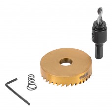 Коронка по металлу HSS, 60 мм, нитридтитановое покрытие Denzel (724119)