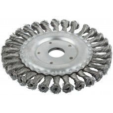 Корщетка, тип колесо, посадочный диаметр 22,2 мм, стальная витая проволока 150 мм (38931М)