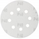 Круги шлифовальные с отверстиями (липучка), алюминий-оксидные, 125 мм, 5 шт. Р 40 (39782)