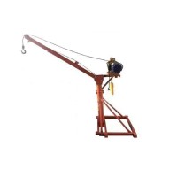 Мини-кран строительный TOR KM 300/500 кг 60/30 м с поворотной стрелой и электролебедкой (220В) (1024010)