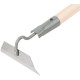 Мотыга прямая 150х50 мм, нержавеющая сталь, с деревянным черенком (76926)