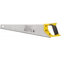 Ножовка по дереву, мелкий каленый зуб 13 ТPI, 3D заточка, пласт.прорезиненная ручка, Профи 450 мм (40475)