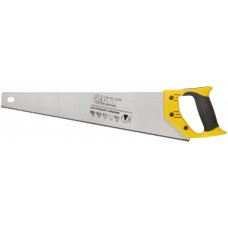 Ножовка по дереву, мелкий каленый зуб 13 ТPI, 3D заточка, пласт.прорезиненная ручка, Профи 450 мм (40475)