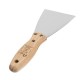 Шпательная лопатка из нержавеющей стали, 80 мм, буковая рукоятка, EFP Matrix (85615)