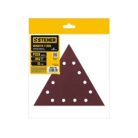 Треугольник шлифовальный на липучке STEHER GIRAFFE T-285 мм Р320 12 отв. 5 шт. 35683-320  