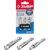 Набор экстракторов повреждённого крепежа 3 шт ЗУБР 26700-H3