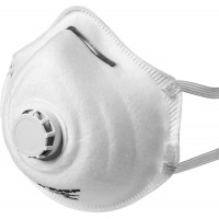 Полумаска фильтрующая ФК-99 коническая, с клапаном выдоха, класс защиты FFP3 ЗУБР 11163-3