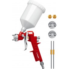 Краскопульт пневматический MS 200-3, 1.2, 1.5, 1.8 мм, с верхним бачком ЗУБР 06458