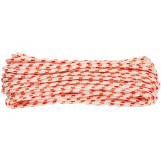 Фал капроновый плетеный 16-ти прядный с сердечником 8 мм х 20 м, р/н= 880 кгс (68428)