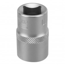 Головка торцевая, 17 мм, шестигранная, CrV, под квадрат 1/2 Stels