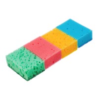 Губки для посуды Coral, 95 x 64 x 36 мм, 4 шт, Home Palisad (923585)
