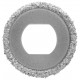 Коронка кольцевая по кафелю карбидная, глубина пропила 25 мм, 35 мм (16566)